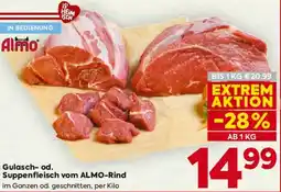 Billa Gulasch- od. Suppenfleisch vom ALMO-Rind Angebot