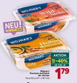 Billa Wojnar's Premium Aufstrich Angebot
