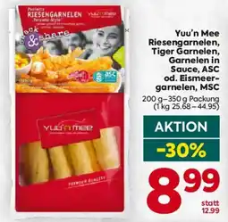 Billa Yuu'n Mee Riesengarnelen, Tiger Garnelen, Garnelen in Sauce, ASC od. Eismeer- garnelen, MSC Angebot
