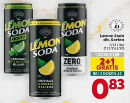 Billa Lemon Soda Angebot
