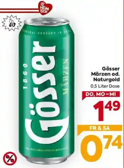 Billa Gösser Märzen od. Naturgold Angebot