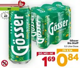 Billa Gösser Bio Stoff Angebot