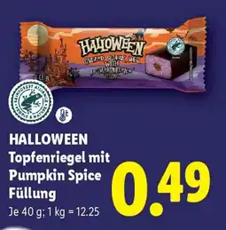 Lidl Halloween Topfenriegel mit Pumpkin Spice Füllung Angebot
