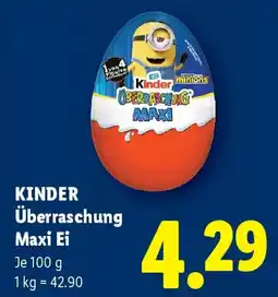 Lidl Kinder Überraschung Maxi Ei Angebot