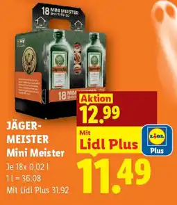 Lidl Jäger-Meister Mini Meister Angebot