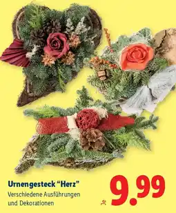 Lidl Urnengesteck "Herz" Angebot