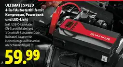 Lidl ULTIMATE SPEED 4-in-1 Autostarthilfe mit Kompressor, Powerbank und LED-Licht Angebot
