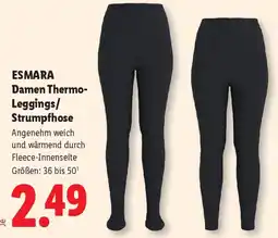 Lidl ESMARA Damen Thermo-Leggings/Strumpfhose Angebot