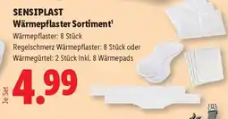 Lidl SENSIPLAST Wärmepflaster Sortiment Angebot