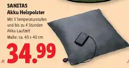 Lidl Sanitas Akku Heizpolster Angebot