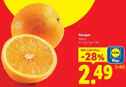 Lidl Orangen Klasse I Angebot