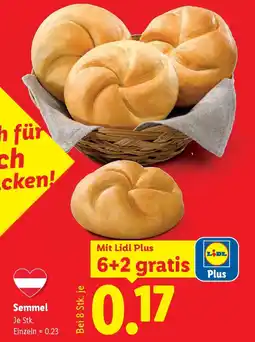 Lidl Semmel Angebot