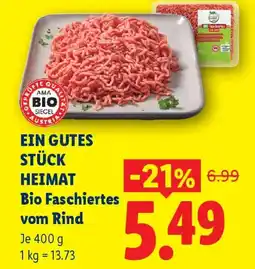 Lidl Bio Faschiertes vom Rind Angebot