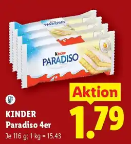 Lidl Kinder Paradiso Angebot