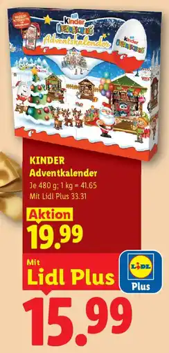 Lidl Kinder Adventkalender Angebot
