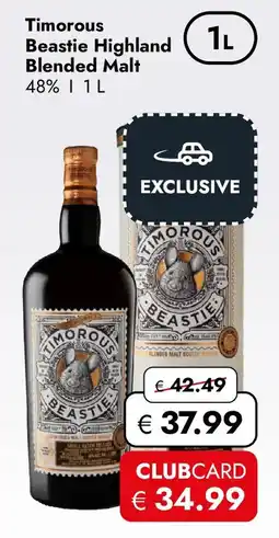 Travel FREE Timorouss Beastie Highland Blended Malt Angebot
