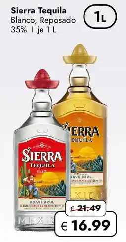 Travel FREE Sierra Tequila Blanco, Reposado Angebot