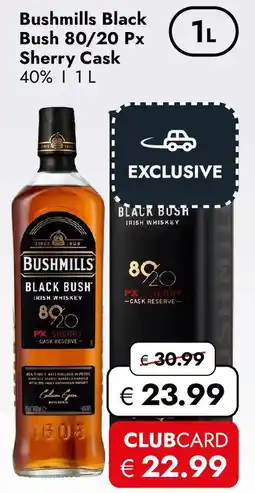 Travel FREE Bushmills Black Bush 80/20 Px Sherry Cask Angebot