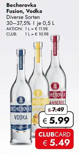 Travel FREE Becherovka Fusion, Vodka Angebot