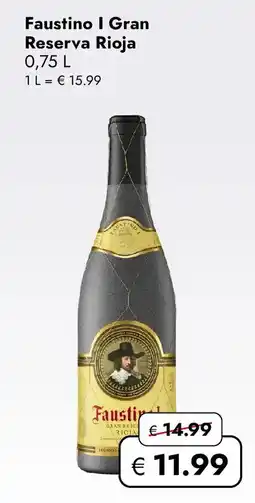 Travel FREE Faustino I Gran Reserva Rioja Angebot