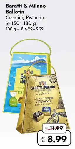 Travel FREE Baratti & Milano Ballotin Angebot