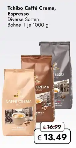 Travel FREE Tchibo Caffé Crema, Espresso Angebot