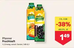 MPreis Pfanner Fruchtsaft Angebot