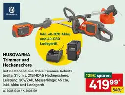 Lagerhaus Husqvarna Trimmer und Heckenschere Angebot