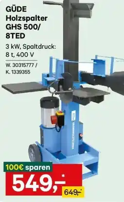 Lagerhaus GÜDE Holzspalter GHS 500/8TED Angebot