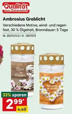 Lagerhaus Ambrosius Grablicht Angebot