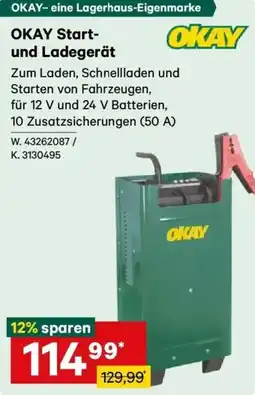 Lagerhaus OKAY Start- und Ladegerät Angebot