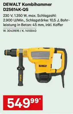 Lagerhaus DEWALT Kombihammer D25614K-QS Angebot