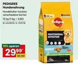 Lagerhaus Pedigree Hundennahrung Angebot