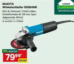 Lagerhaus Makita Winkelschleifer 9558HNR Angebot