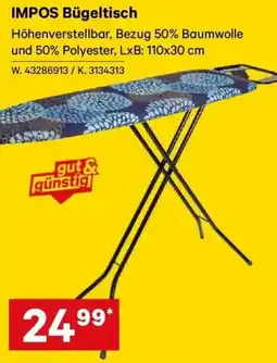 Lagerhaus IMPOS Bügeltisch Angebot