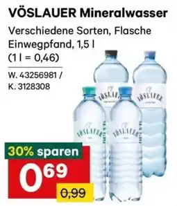 Lagerhaus Vöslauer Mineralwasser Angebot