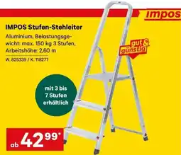 Lagerhaus IMPOS Stufen-Stehleiter Angebot