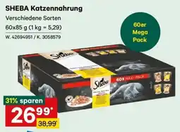 Lagerhaus SHEBA Katzenfutter Angebot