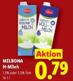 Lidl Milbona H-Milch Angebot
