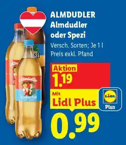 Lidl ALMDUDLER Almdudler oder Spezi Angebot
