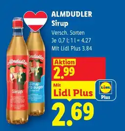 Lidl Almdudler Sirup Angebot