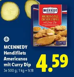 Lidl McKennedy Hendlfilets Americanos mit Curry Dip Angebot