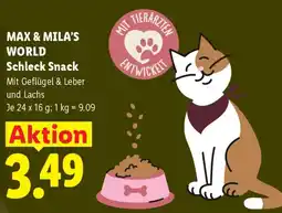 Lidl Max & Mila's World Schleck Snack Angebot