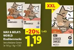 Lidl Max & Mila's World Knabbersnacks Angebot
