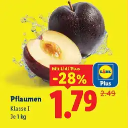 Lidl Pflaumen Angebot