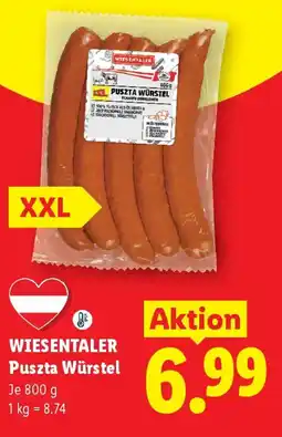 Lidl Wiesentaler Pusza Würstel Angebot