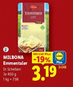 Lidl Milbona Emmentaler Angebot