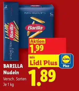 Lidl Barilla Nudeln Angebot