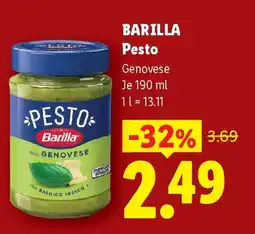 Lidl Barilla Pesto Genovese Angebot