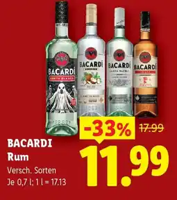 Lidl BACARDI Rum Angebot